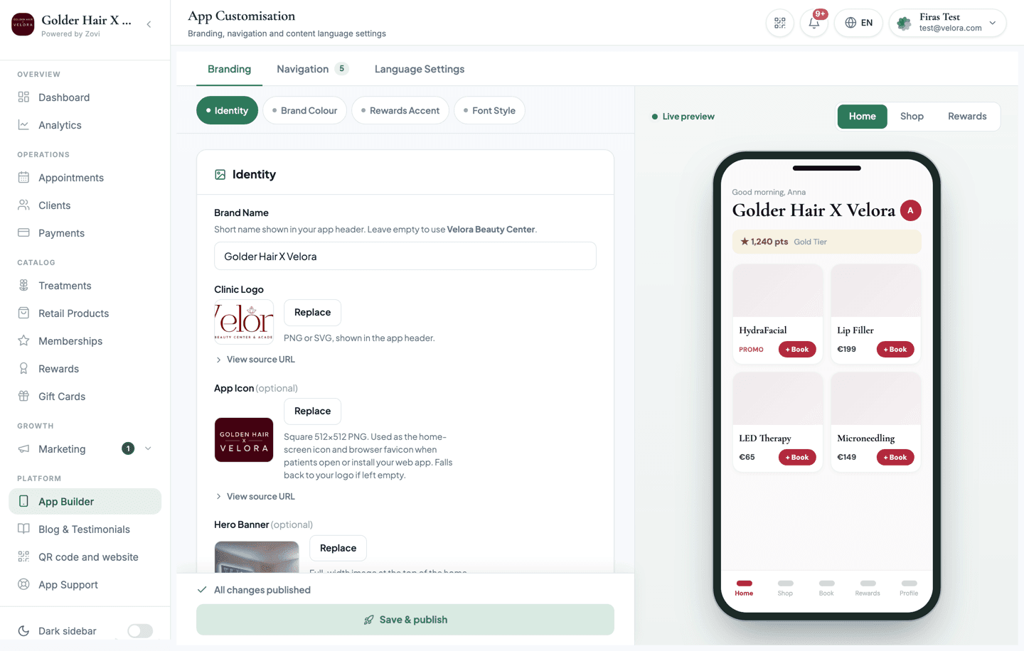 Your own branded app.